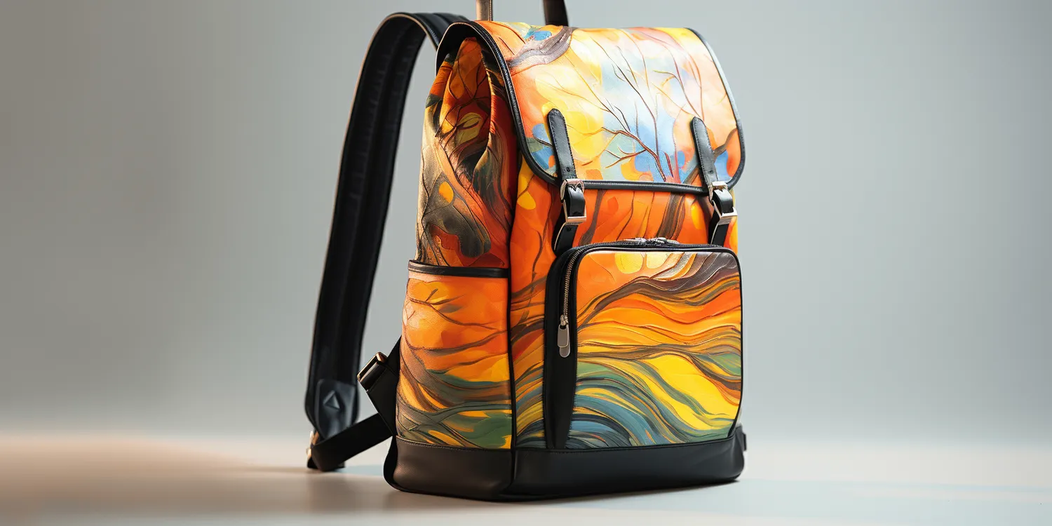 Kolorowy plecak damski